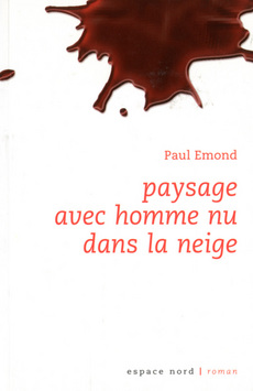 Paysage avec homme nu dans la neige