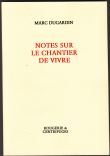 Notes sur le chantier de vivre