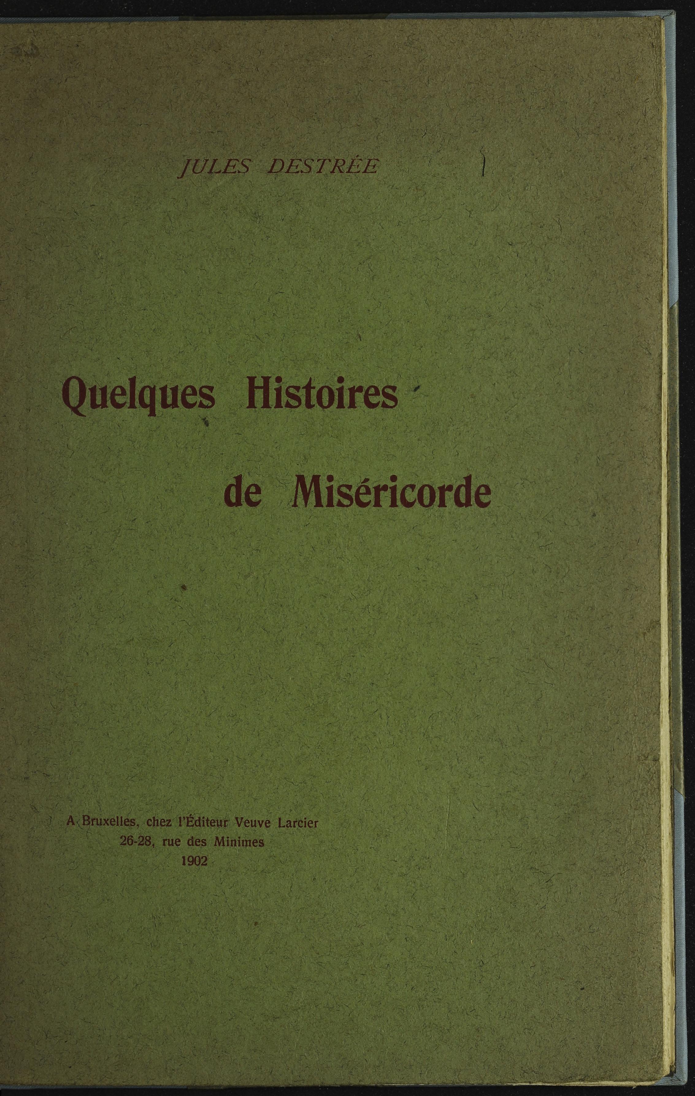 Quelques histoires de miséricorde