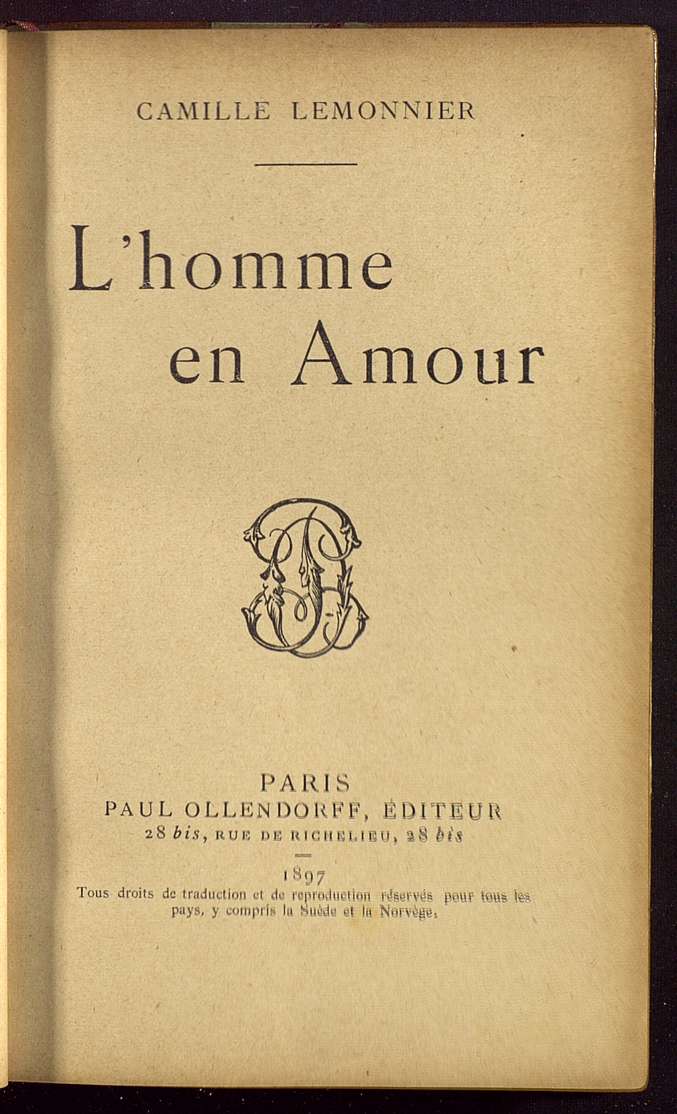 L'homme en amour