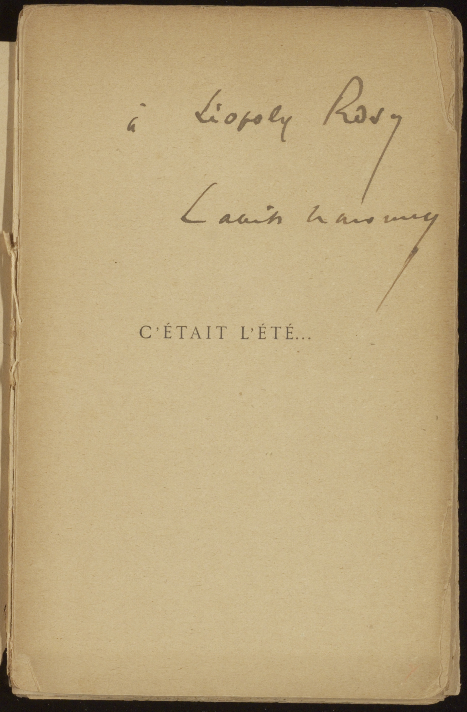 C'était l'été