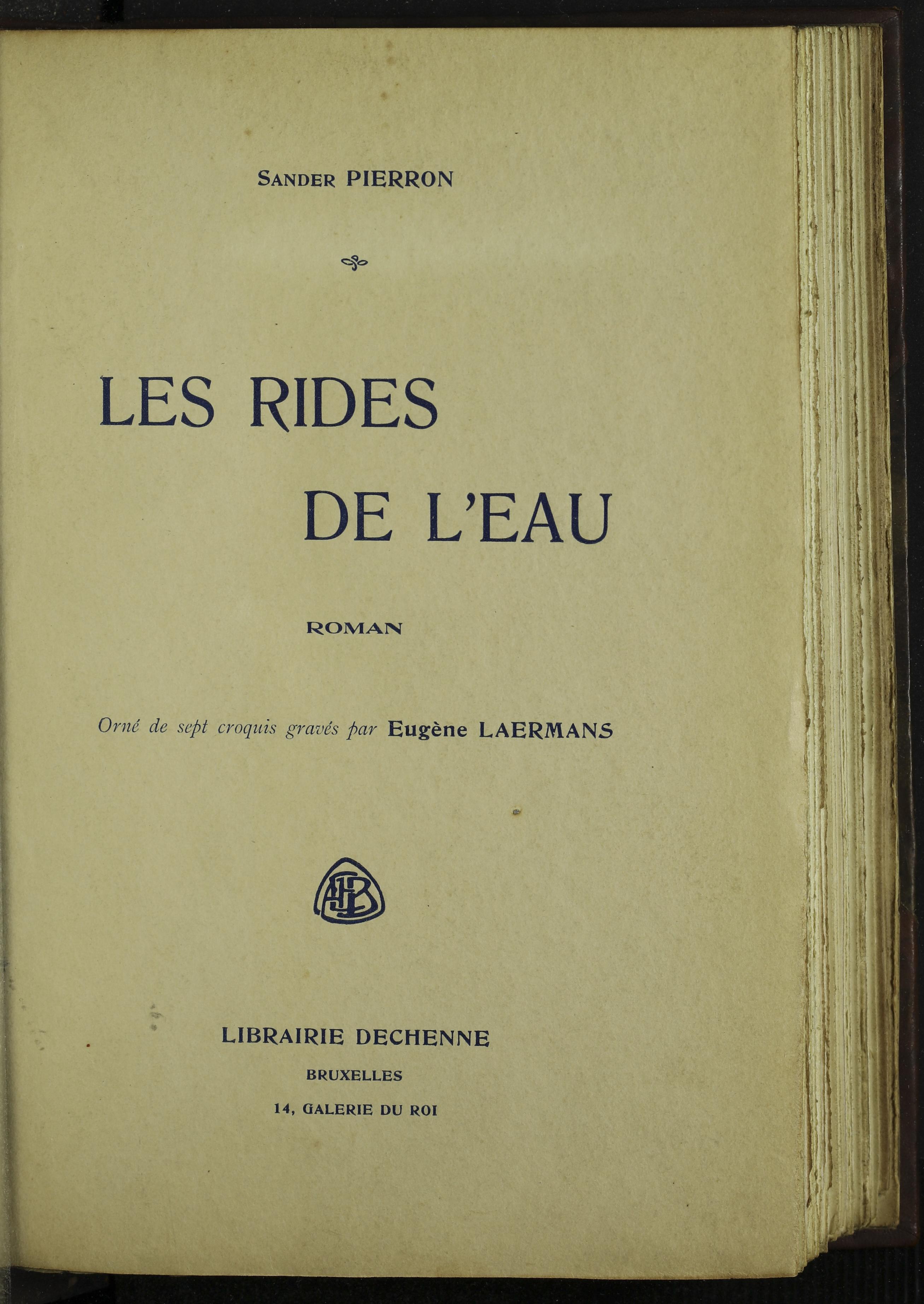 Les rides de l'eau