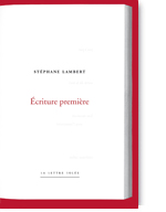 Écriture première