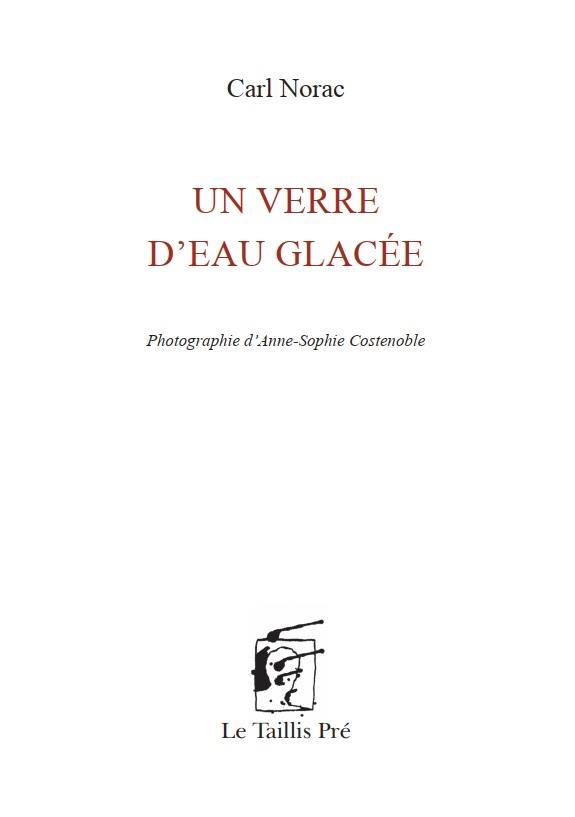 Un verre d’eau glacée