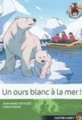 Un ours blanc à la mer
